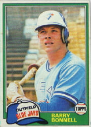 1981 Topps Baseball Cards      558     Barry Bonnell